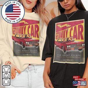 T4ylor Music Shirt Eras Tour  Getaway Car Retro s Classic
